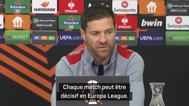 Leverkusen - Xabi Alonso : Chaque match peut être décisif en Europa League