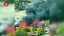 Kastamonu'da köyde yangın: 40 ev ve ahır alevlere teslim oldu