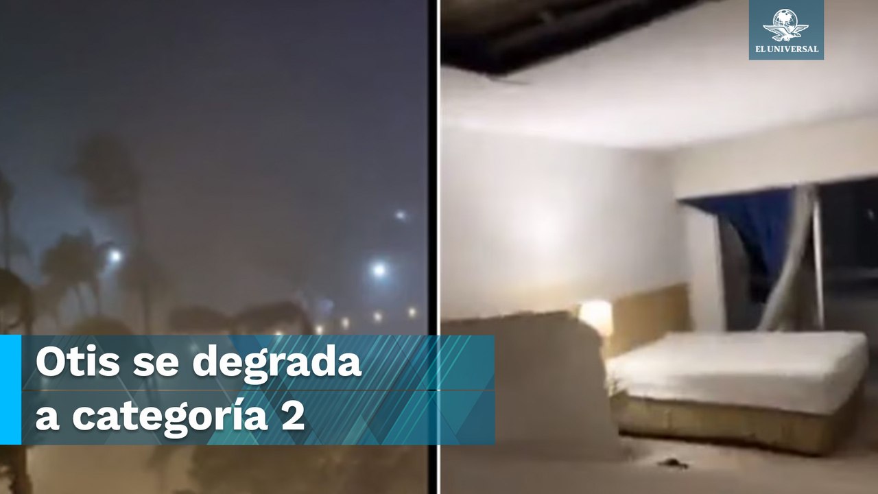 Así impactó el huracán Otis en Acapulco, con vientos de 270 km/h