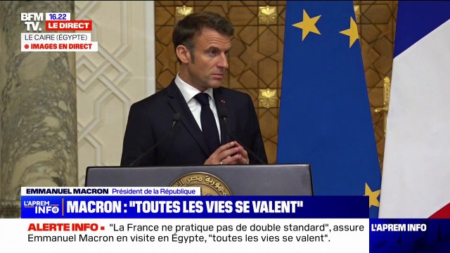 Israël/ Gaza: L'aide humanitaire doit arriver à Gaza sans entrave souligne Emmanuel Macron