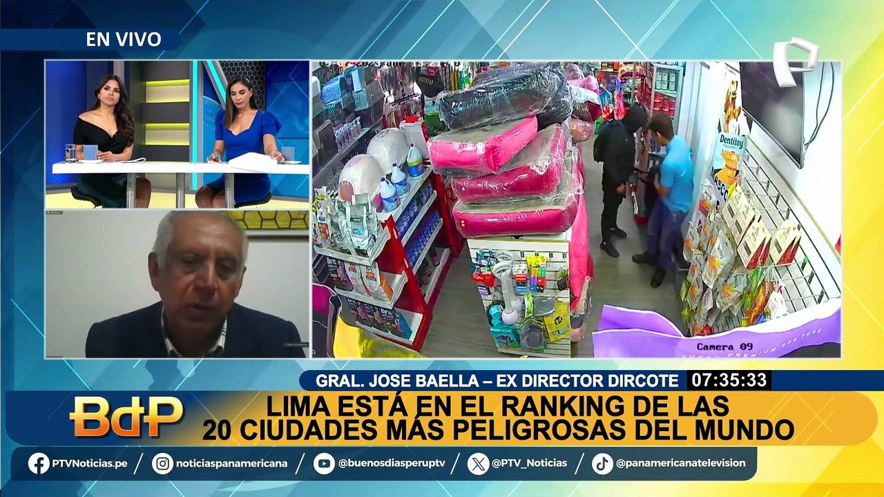 José Baella sobre inseguridad en Perú: “la situación amerita nombrar un zar que dé soluciones, no un político"