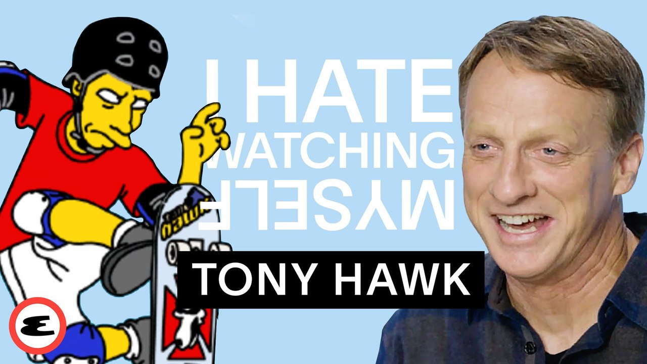 Tony Hawk Reacts To Greatest Moments & Talks Skateboarding Career | I Hate Watching Myself | Esquire