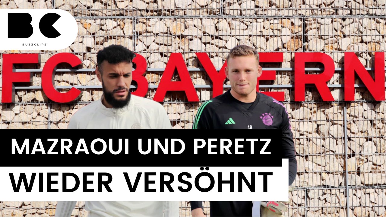 Bayern-Profis Mazraoui und Peretz: Keine dicke Luft mehr