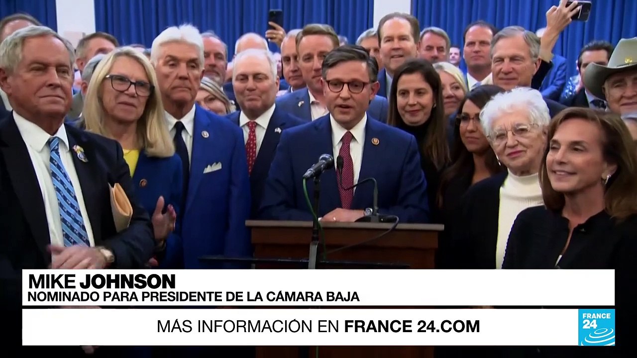 EE. UU.: republicanos nominan a Mike Johnson para liderar la Cámara de Representantes