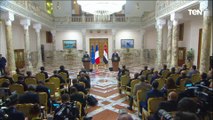 الرئيس السيسي: اتفقت مع الرئيس الفرنسي على إحتواء الأزمة التي يمر بها قطاع غزة