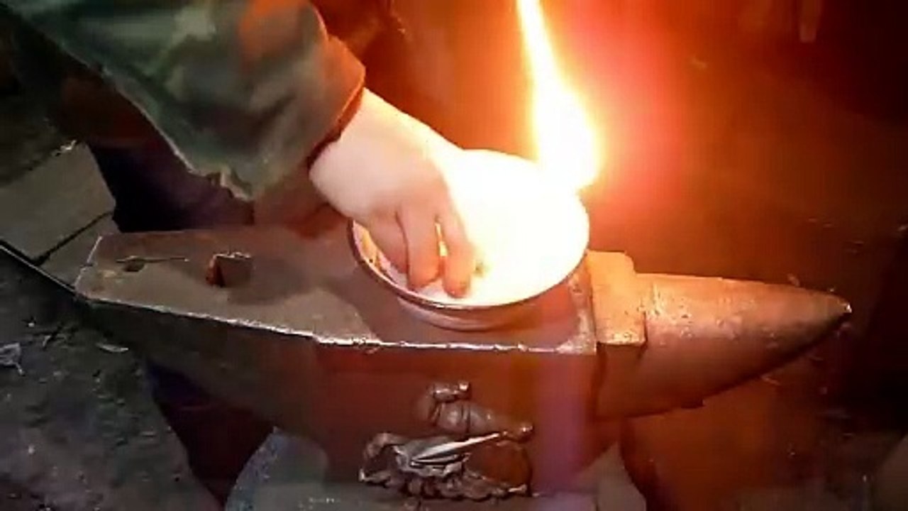 02.Damascus of screws, making a blade.