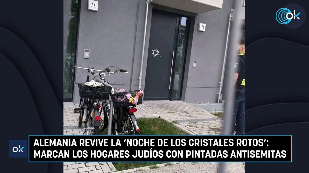 Alemania revive la 'Noche de los cristales rotos': marcan los hogares judíos con pintadas antisemitas