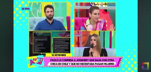 Jossmery revela reiteradas infidelidades de Paolo Hurtado hacia Rosa Fuentes