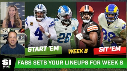 Week 8 Start 'Em, Sit 'Em: Fabiano Likes a Couple of Lions to Roar