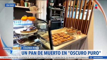 Atalo prueba el pan de muerto relleno de chocolate semiamargo en "Oscuro Puro"