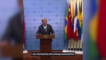 Le secrétaire général de l'ONU, Guterres, a fait une déclaration sur la réaction d'Israël