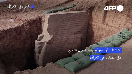 اكتشاف ثور مجنّح يعود للقرن الثامن قبل الميلاد في العراق