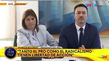 Conferencia de prensa de Bullrich
