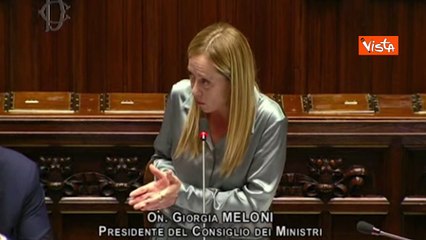 Meloni: "Sgozzare bambini e chiedere l'evacuazione non ? la stessa cosa"