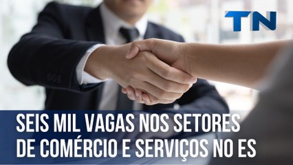Seis mil vagas nos setores de comércio e serviços no ES