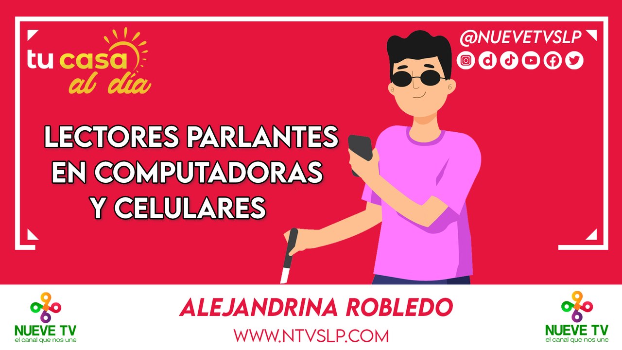 Lectores parlantes en computadoras y celulares