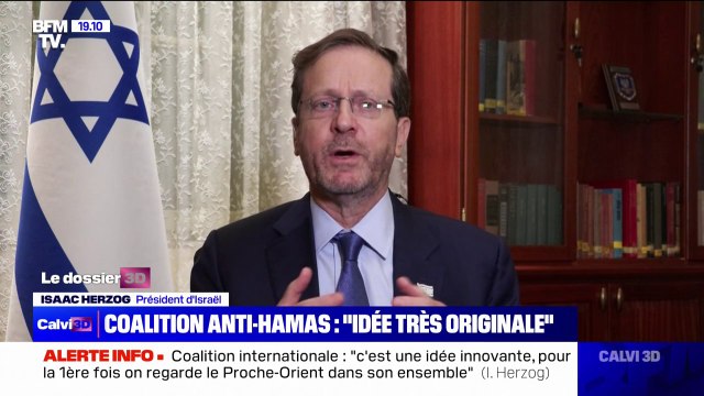 Coalition anti-Hamas: C'est une idée très innovante, très originale souligne Isaac Herzog, président d'Israël