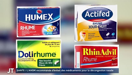 SANTÉ / L'ANSM recommande d'éviter des médicaments pour la décongestion nasale