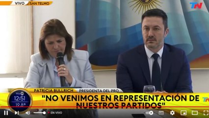 Bullrich llamó a no votar a Massa: "No podemos iniciar otro ciclo kirchnerista"