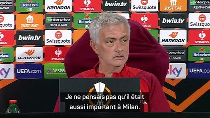 Rome - Mourinho défend encore Lukaku avant les retrouvailles avec l'Inter