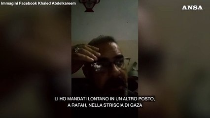 Gaza, padre disabile manda via i figli: "Meglio morire da solo"