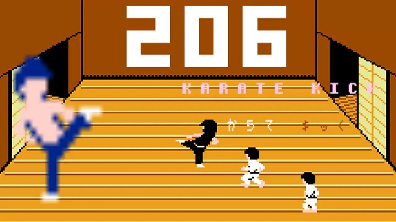 KARATE KICK (Unl) (Game By Michale Moffit) - NES LONGPLAY - (NES HOMEBREW) (Complete Walkthrough)