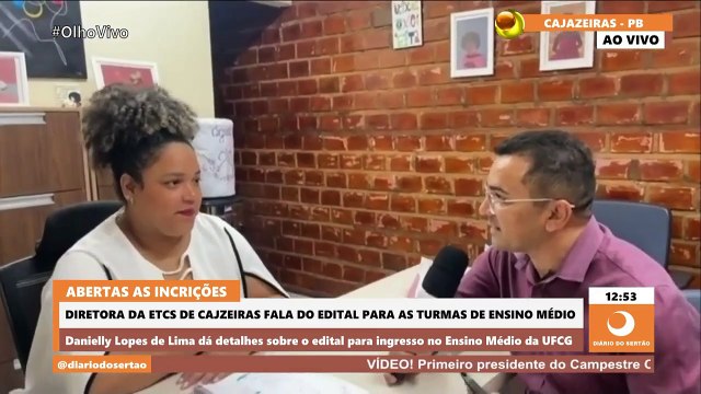 Inscrições no processo seletivo do Ensino Médio na ETSC em Cajazeiras terminam dia 30 de outubro