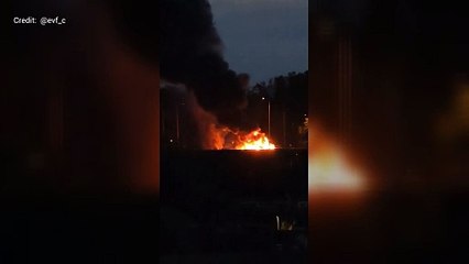 Lorry fire on the M2 near Rochester