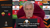 Mourinho y la importancia de Lukaku en Europa League