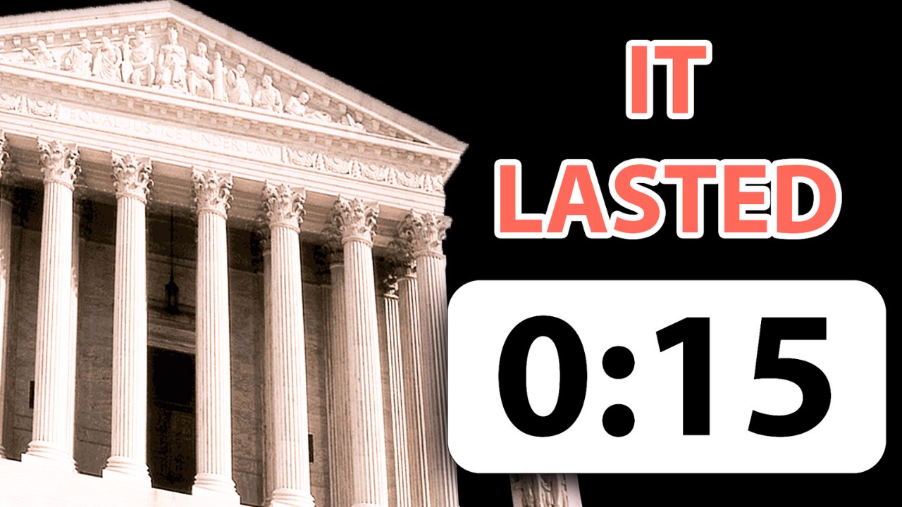 "We Can't Overrule The Supreme Court?" QUICKEST Court Argument in History