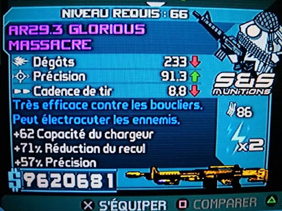 BORDERLANDS 1 - Armes - Fusils d'assauts