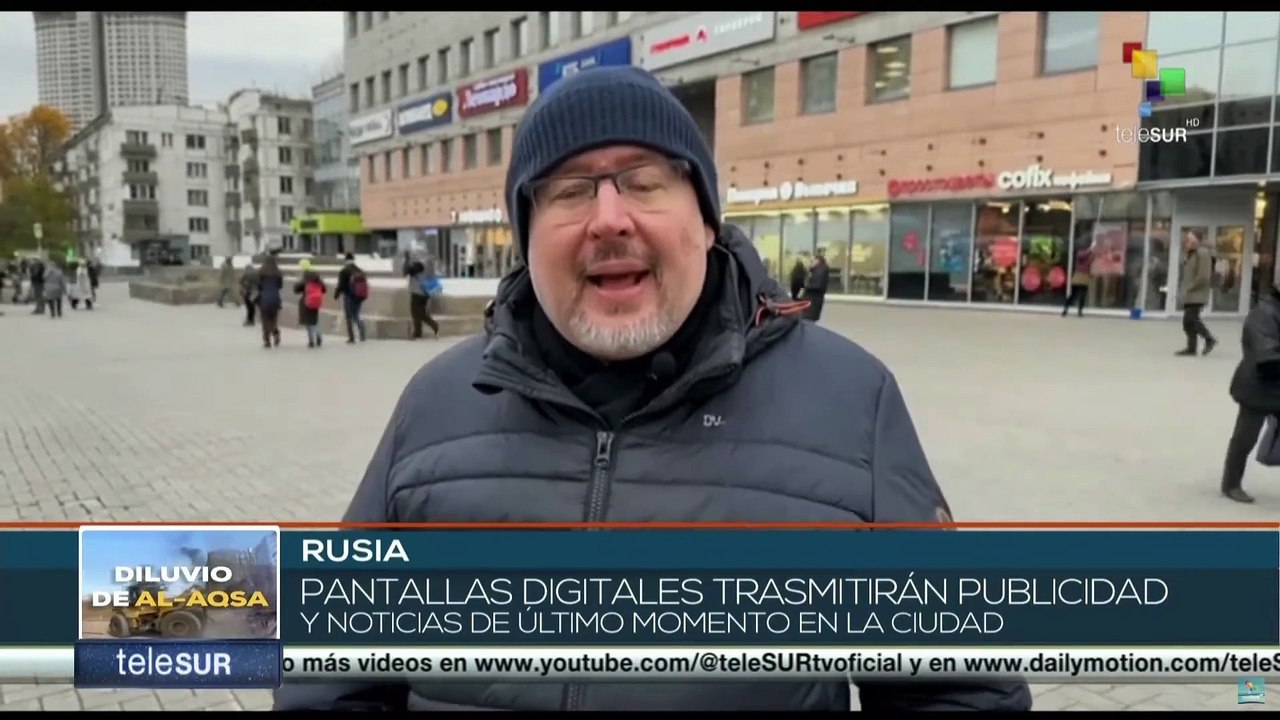 En Moscú pantallas digitales transmitirán publicidad y noticias de último momento