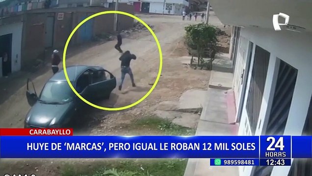 Carabayllo: ‘marcas’ asaltan a hombre que había retirado S/12 mil de banco