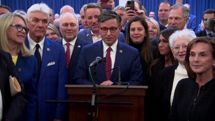 美 새 하원의장에 존슨 의원 선출 '의회 파행 마침표' / YTN