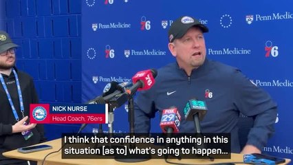 76ers coach Nurse unwilling to set date for James Harden's return