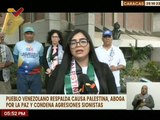 Caracas | Ciudadanos venezolanos exigen el cese de ataques sionistas en Gaza