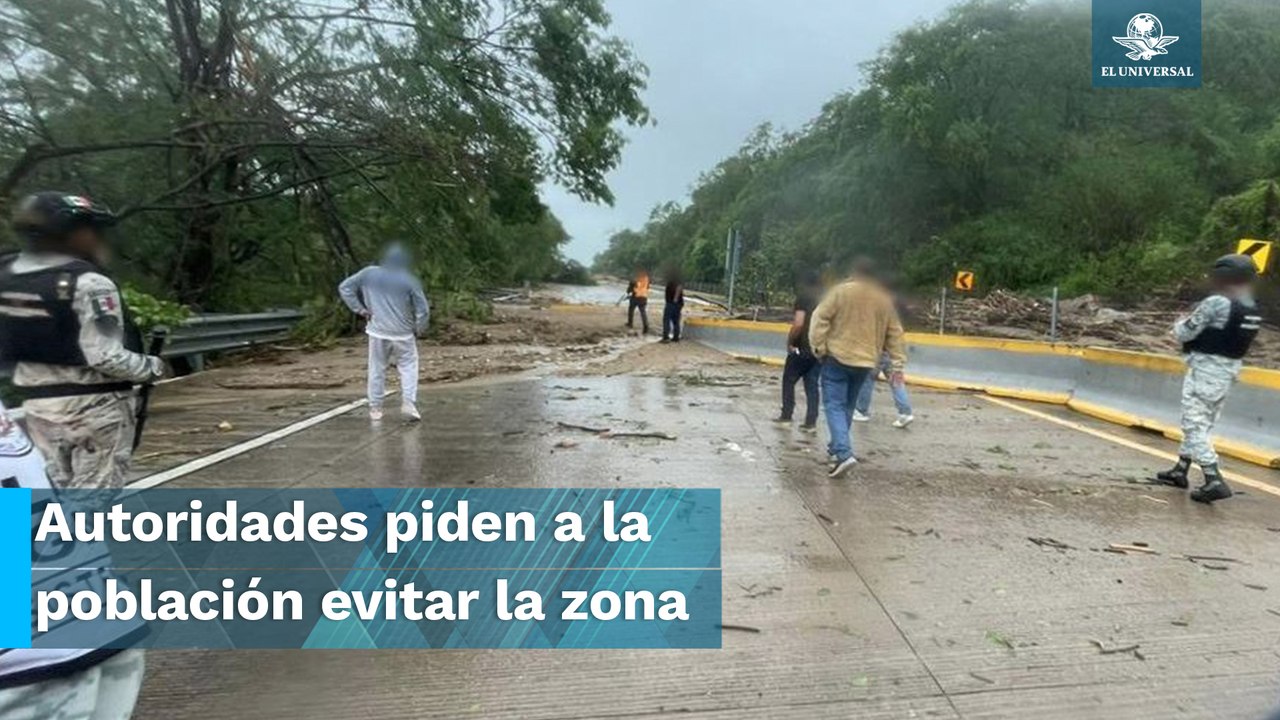 Por huracán Otis se desborda Río Papagayo
