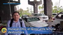 Huracán Otis: el terror ante la furia destructora; periodistas, una familia y una influencer quedan atrapados