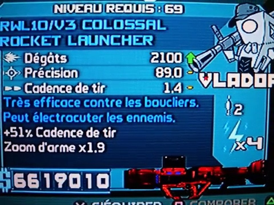 BORDERLANDS 1 - Armes - Lance Roquettes