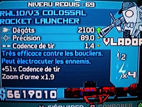 BORDERLANDS 1 - Armes - Lance Roquettes