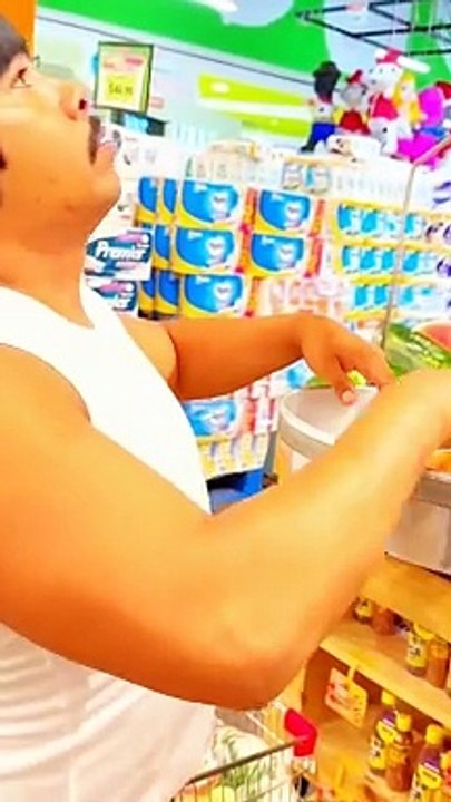 En el supermercado.