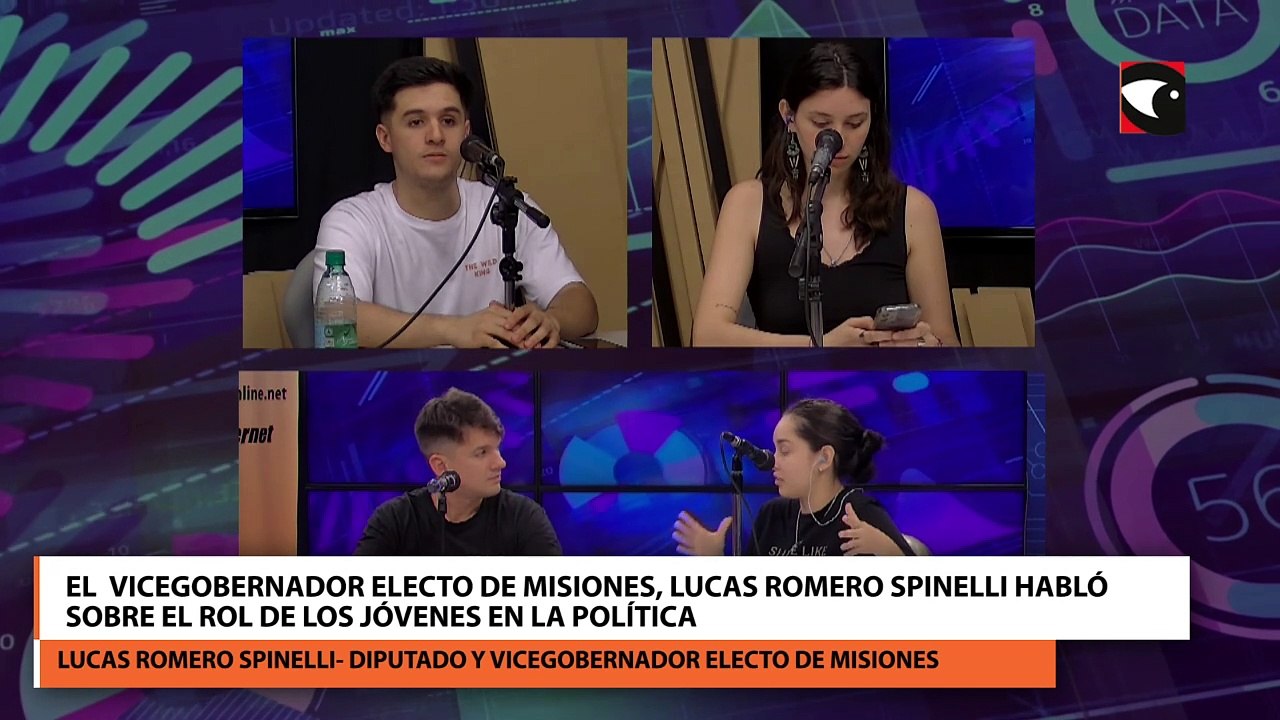 El  Vicegobernador electo de Misiones, Lucas Romero Spinelli habló sobre el rol de los jóvenes en la política