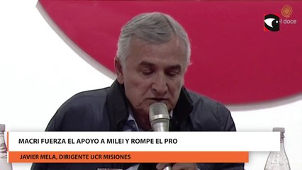 Macri fuerza el apoyo a milei y rompe el pro