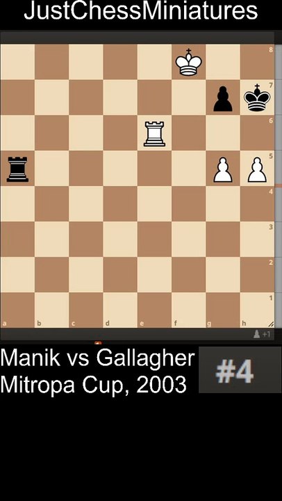 Manik vs Gallagher, 2003. Promotion checkmate