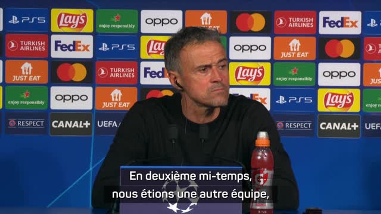 PSG - Luis Enrique : “En deuxième mi-temps, nous étions une autre équipe”