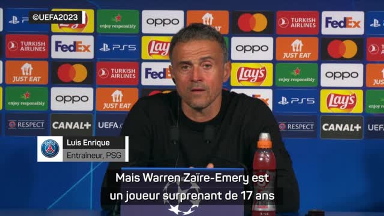 PSG - Luis Enrique : “Zaïre-Emery, un exemple parfait pour les jeunes”