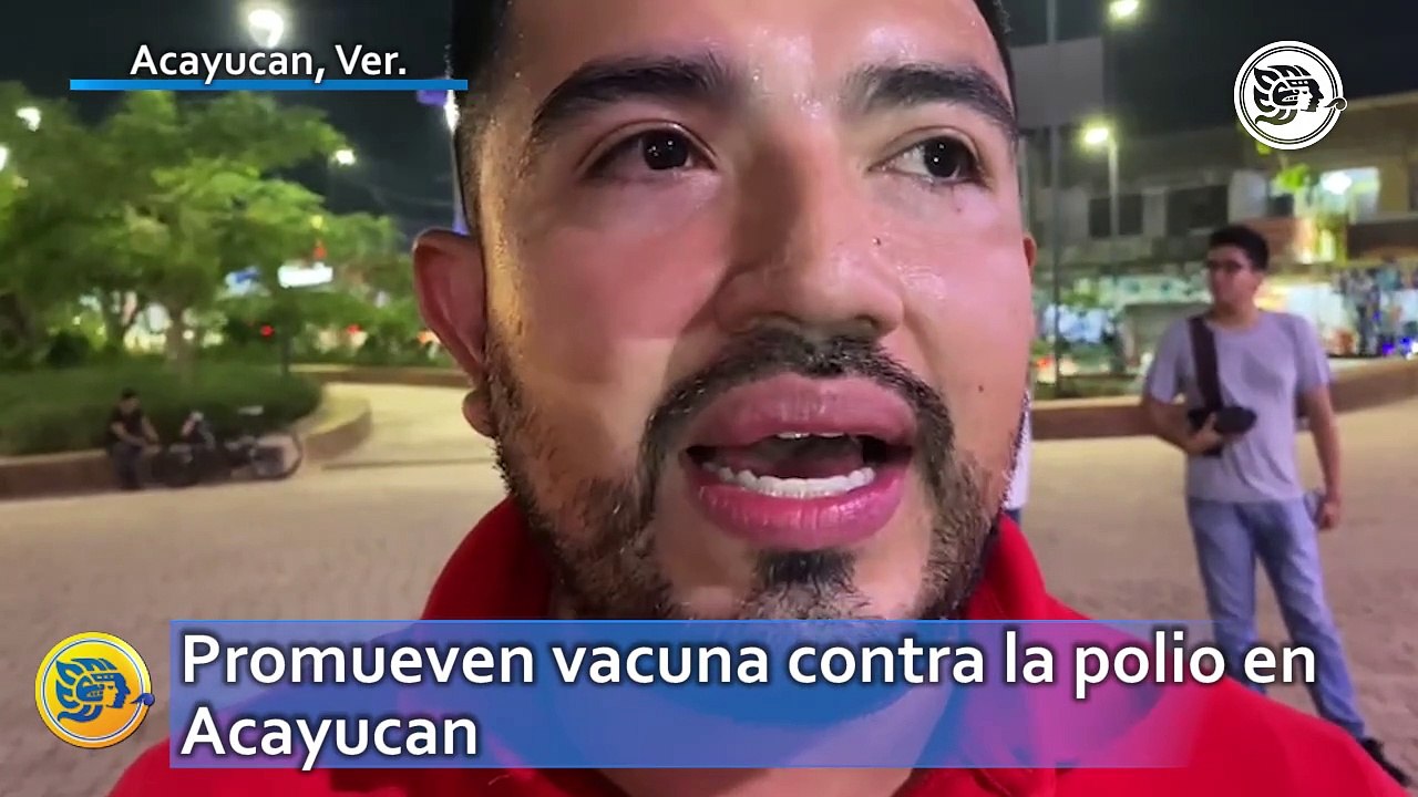 Promueven vacuna contra la polio en Acayucan