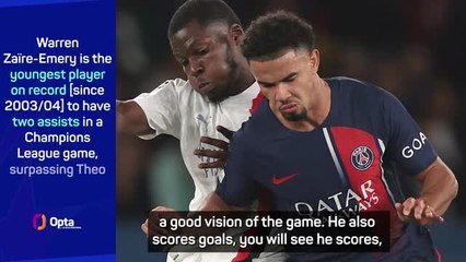 Zaïre-Emery gets the plaudits as PSG beat Milan