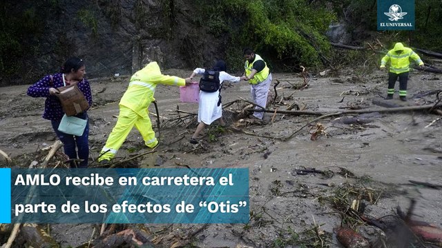 “Está totalmente cerrado. No hay manera de pasar”; AMLO queda varado entre las afectaciones de Otis