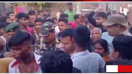 भागलपुर: लूट की घटना को अंजाम देने के दौरान दो अपराधियों को ग्रामीणों ने पड़कर पीटा